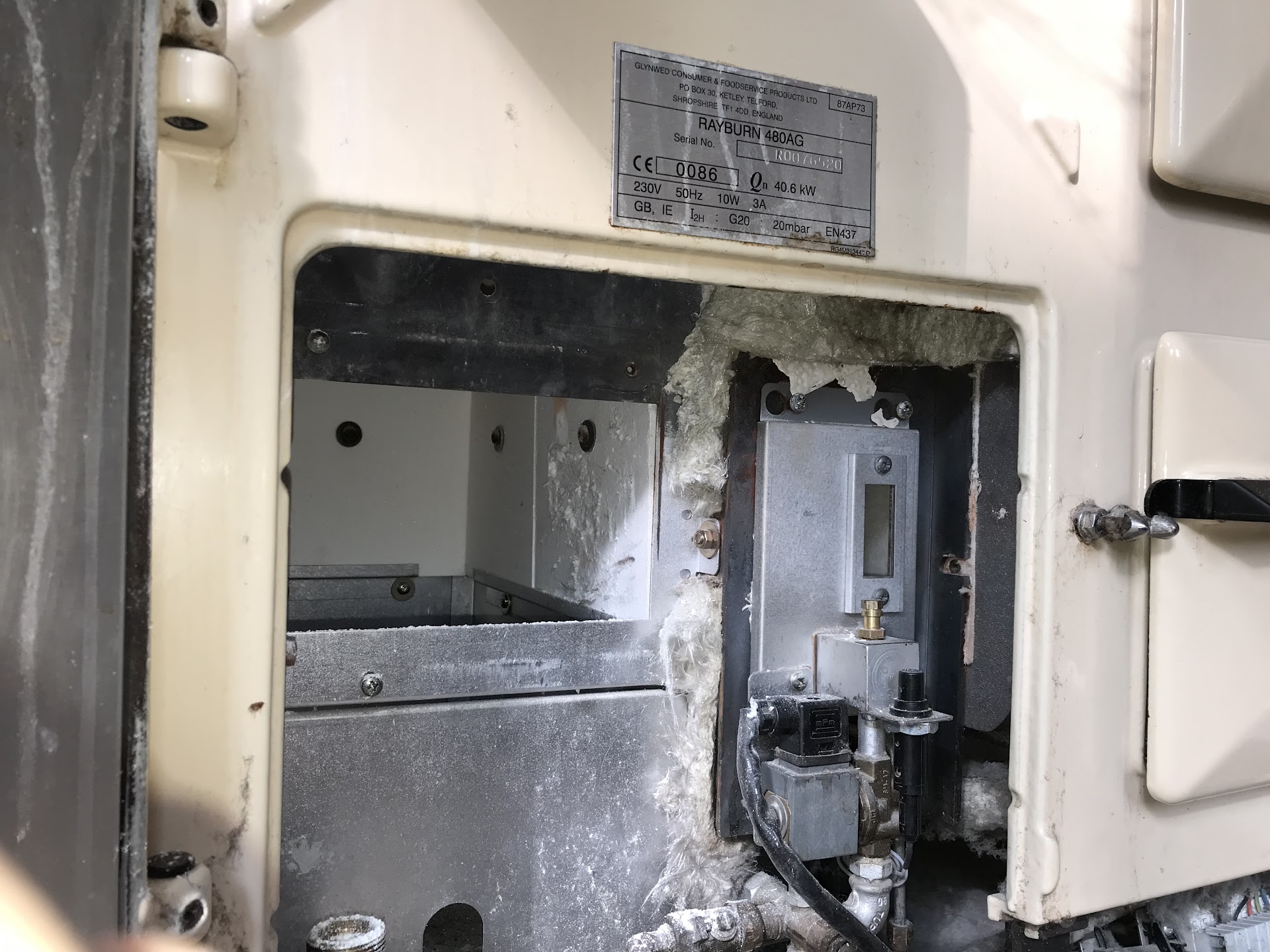 AGA Rayburn during service inspection