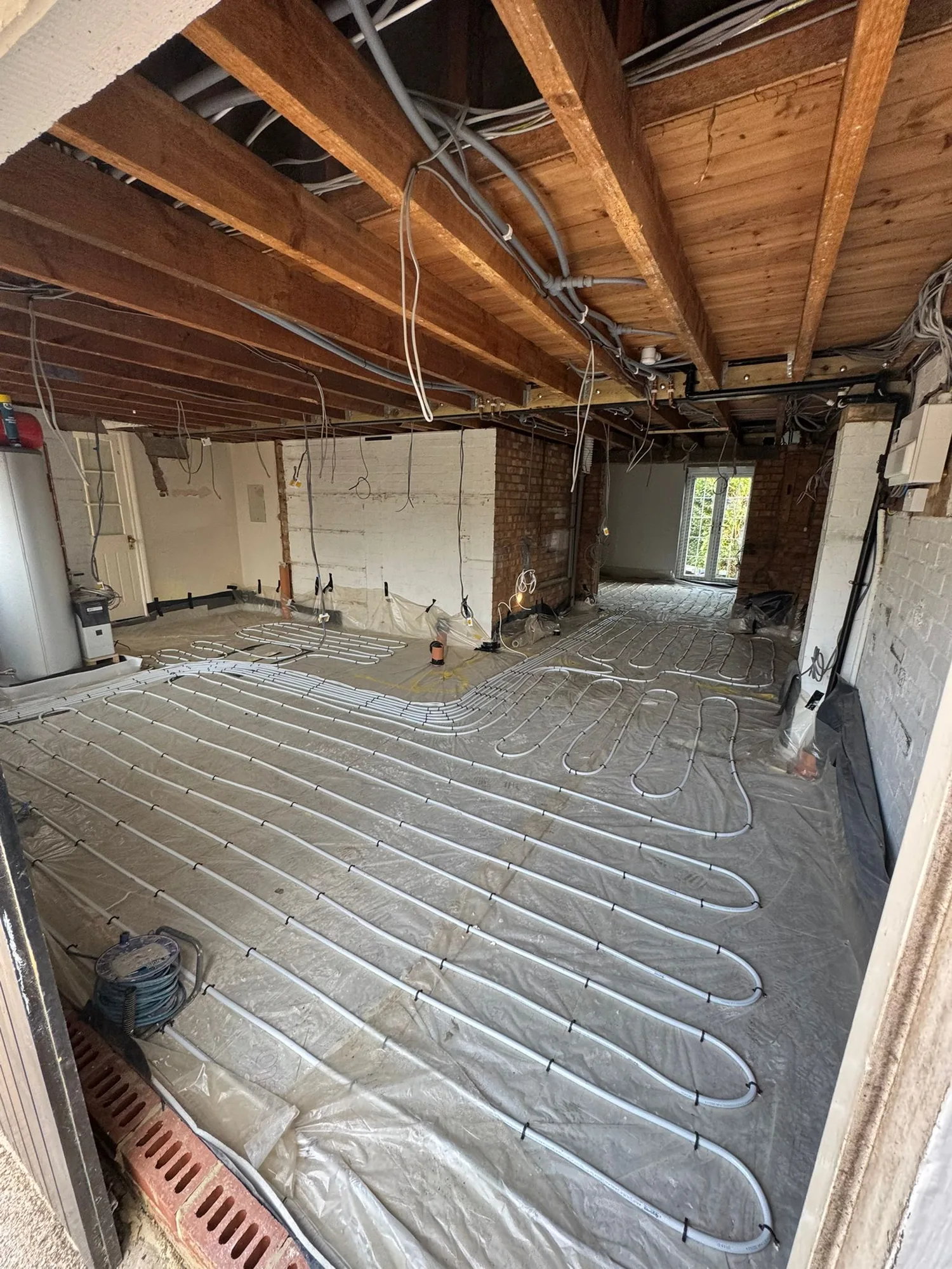 Underfloor Heating Installation in a Dunmow Extension